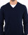 Benetton V-neck Merino Jumper Navy