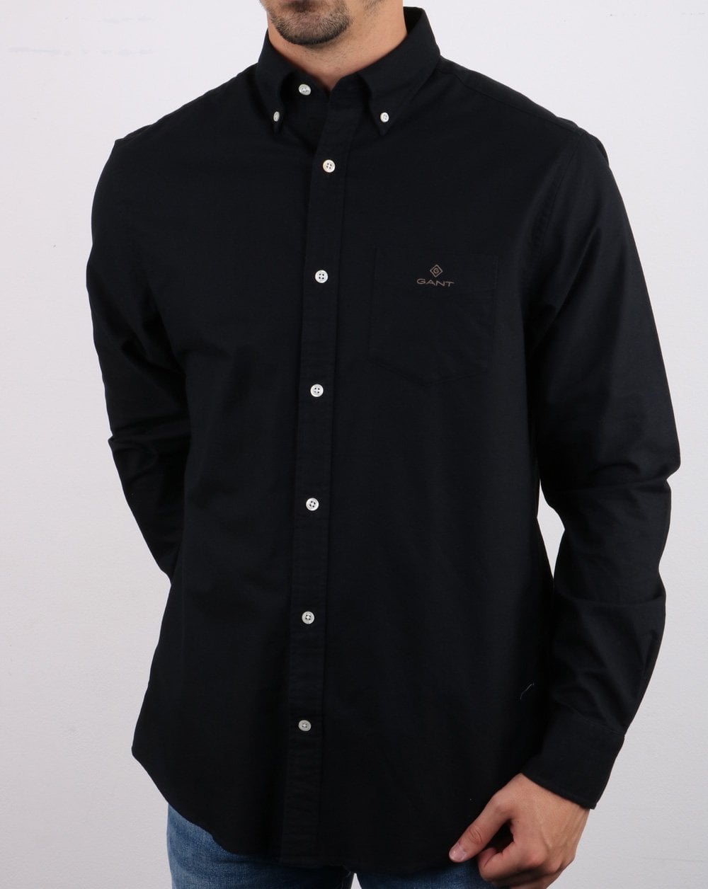 Gant Beefy Oxford Shirt Black
