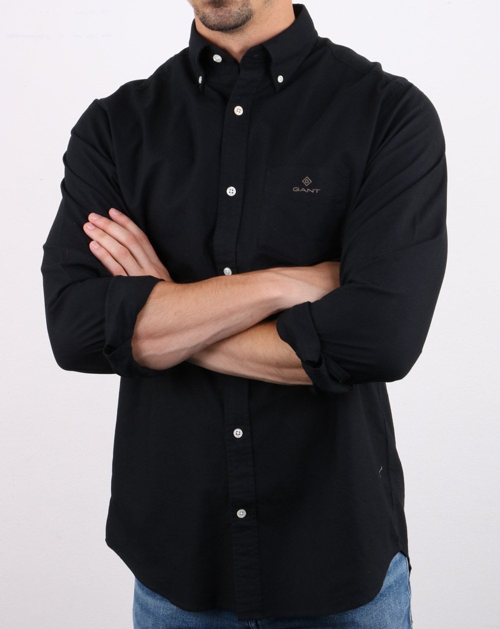 Gant Beefy Oxford Shirt Black