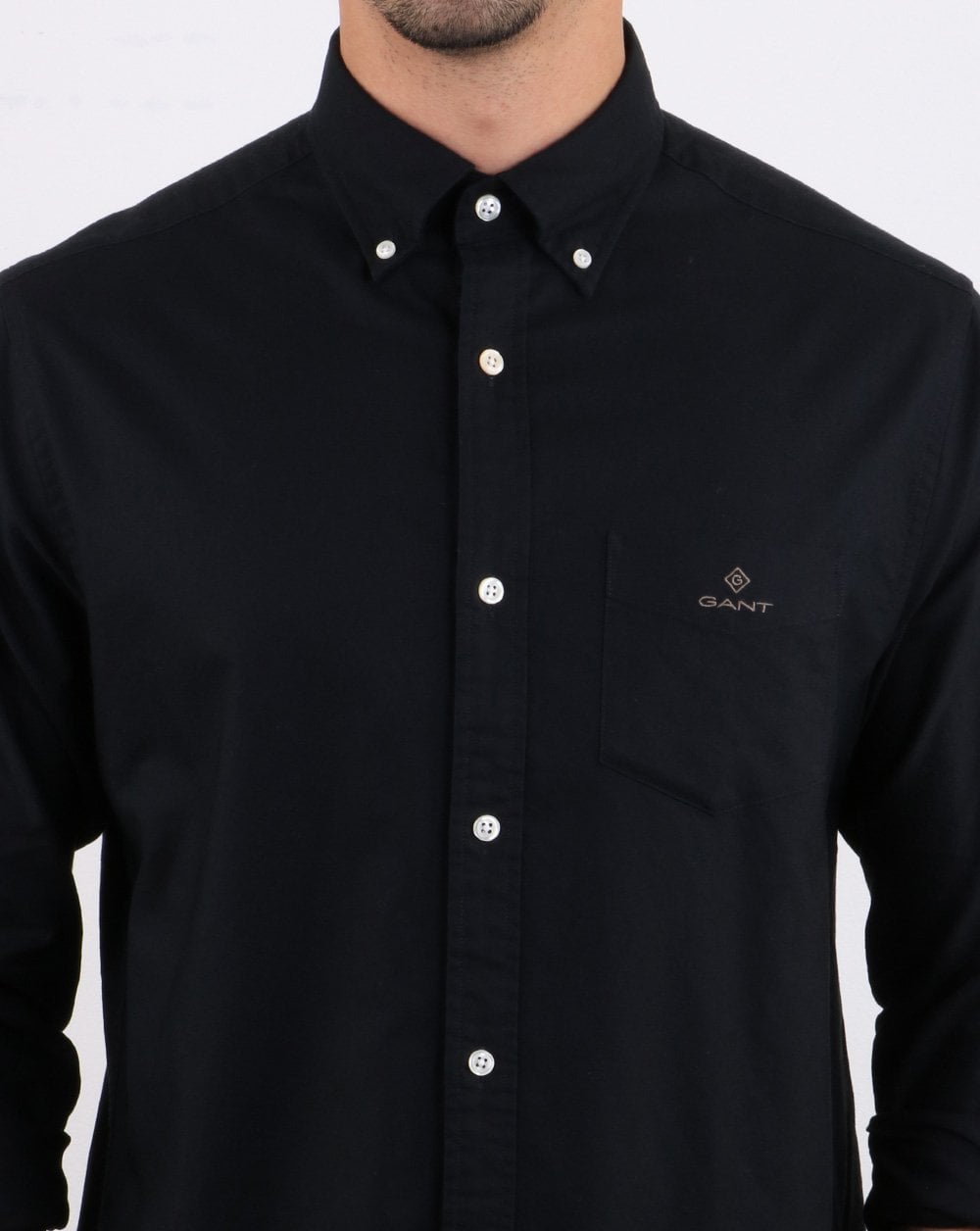Gant Beefy Oxford Shirt Black