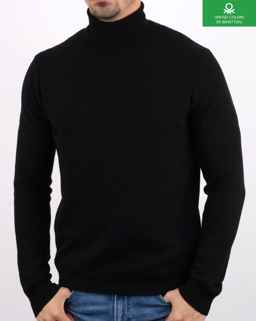 Benetton Turtle Neck Jumper Black