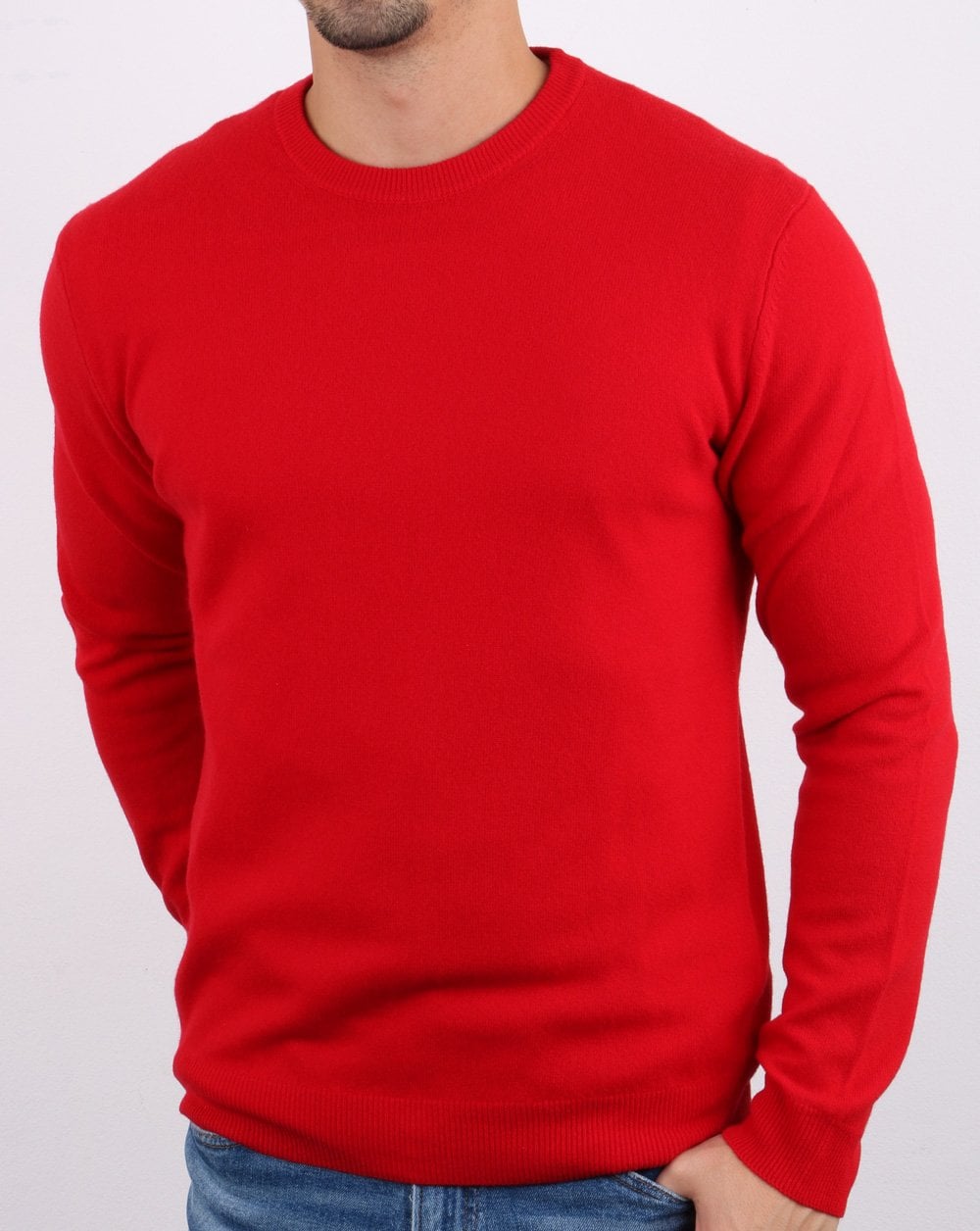 Benetton Merino Wool Jumper Red
