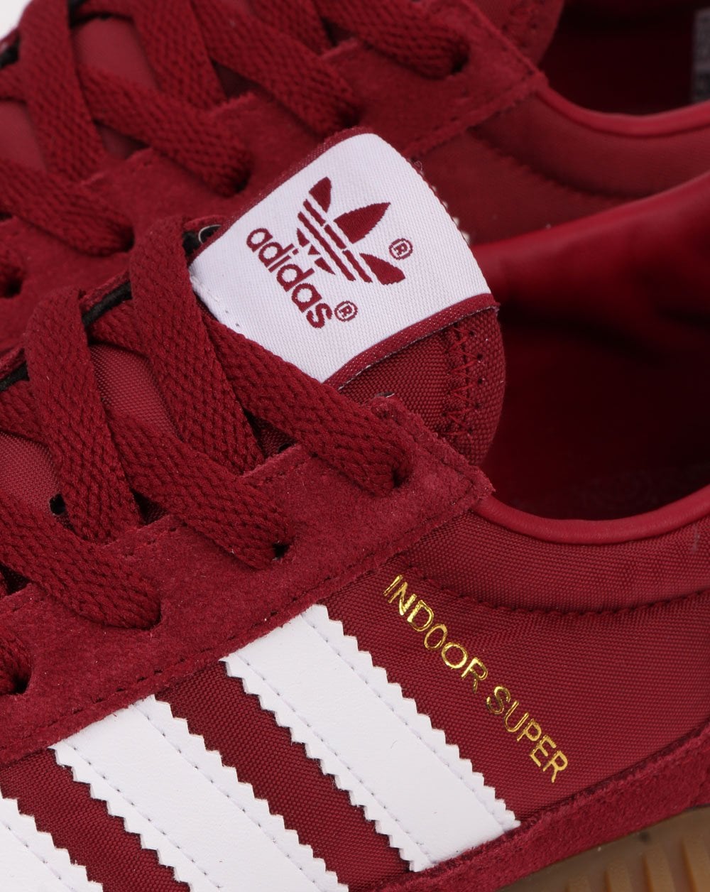 Adidas Indoor Super Trainers Burgundy/White