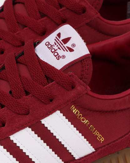 Adidas Indoor Super Trainers Burgundy/White