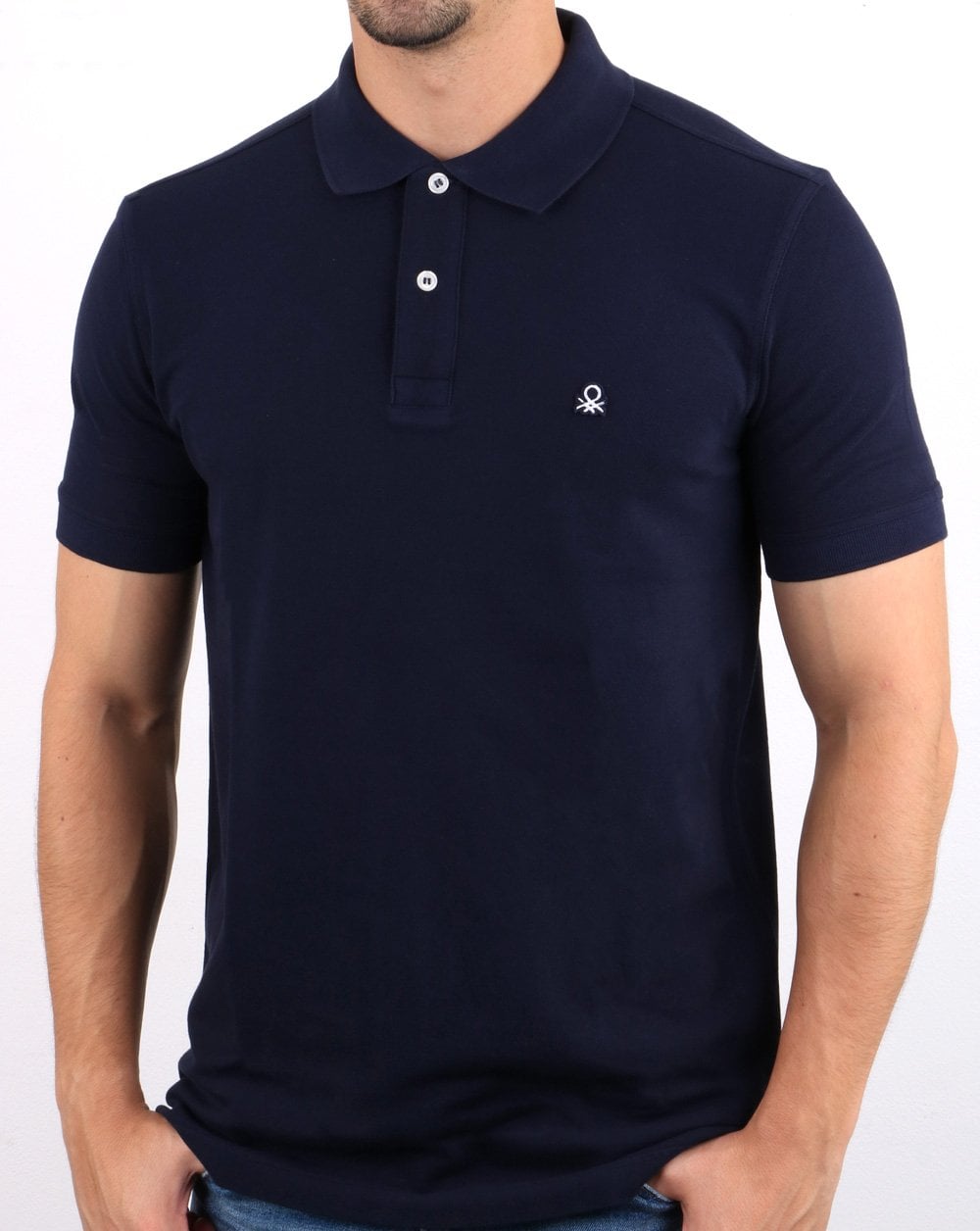 Benetton Polo Shirt Navy