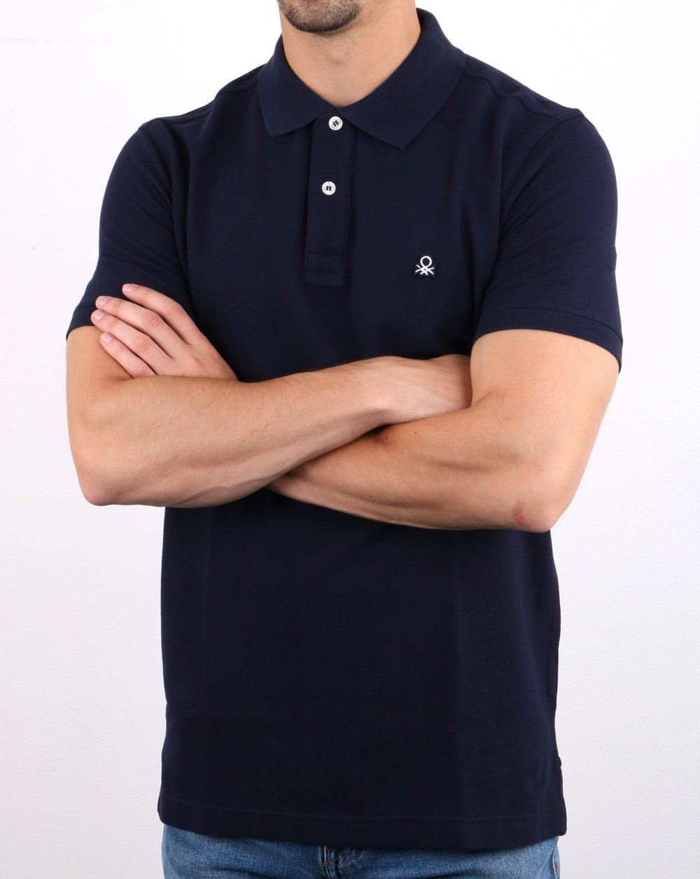 Benetton Polo Shirt Navy