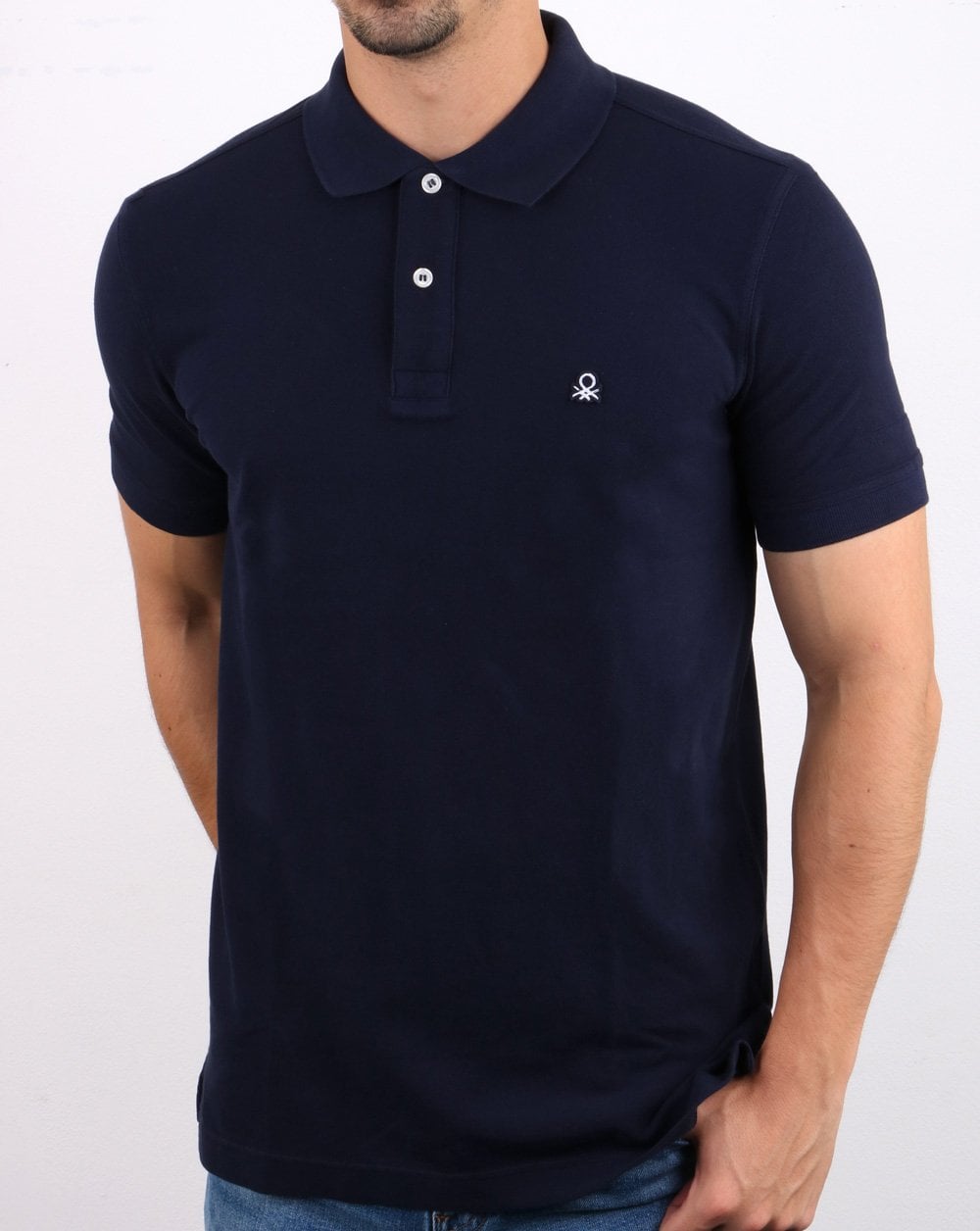 Benetton Polo Shirt Navy