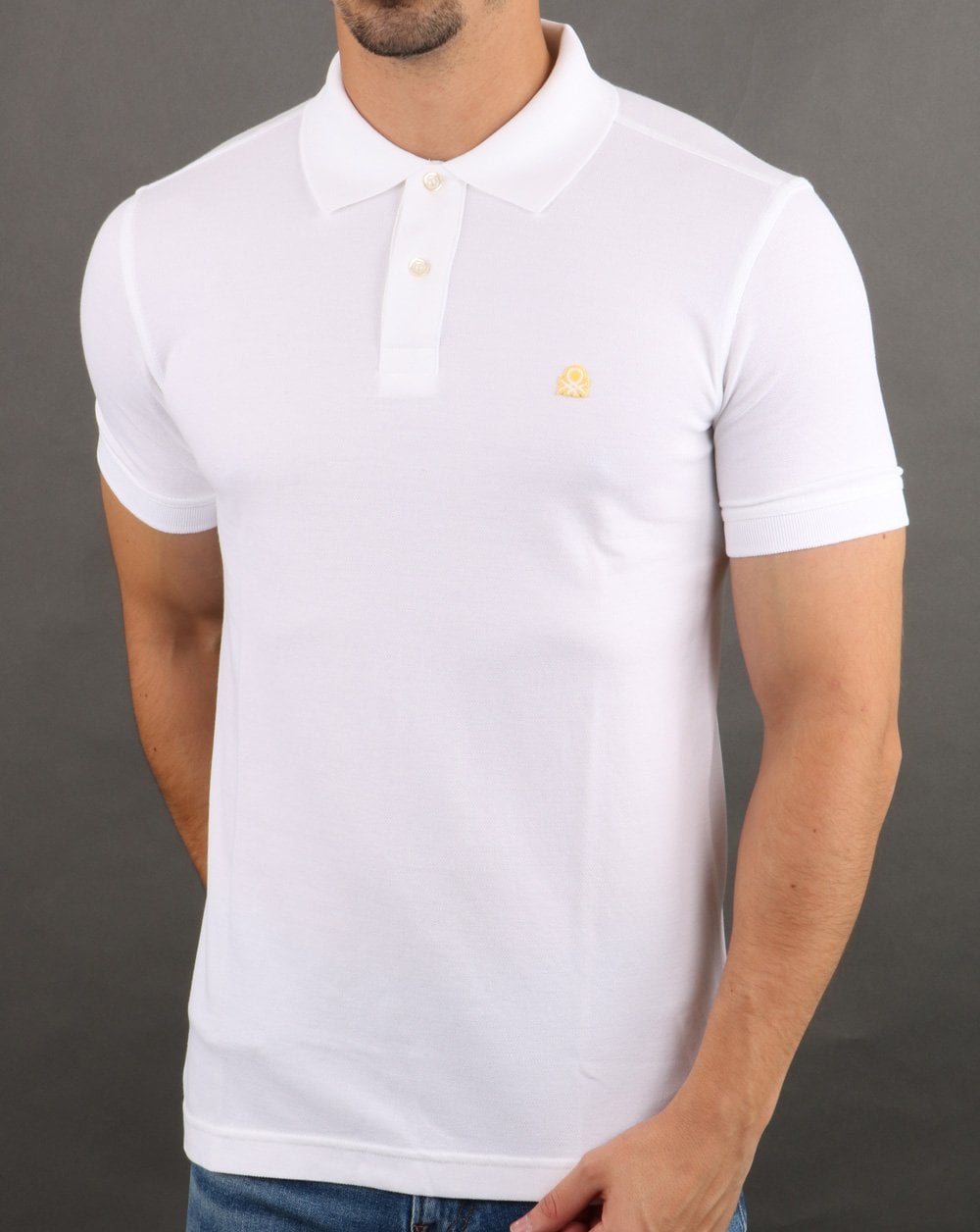 Benetton Polo Shirt White