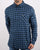 Lacoste Check Shirt in Navy and Blue