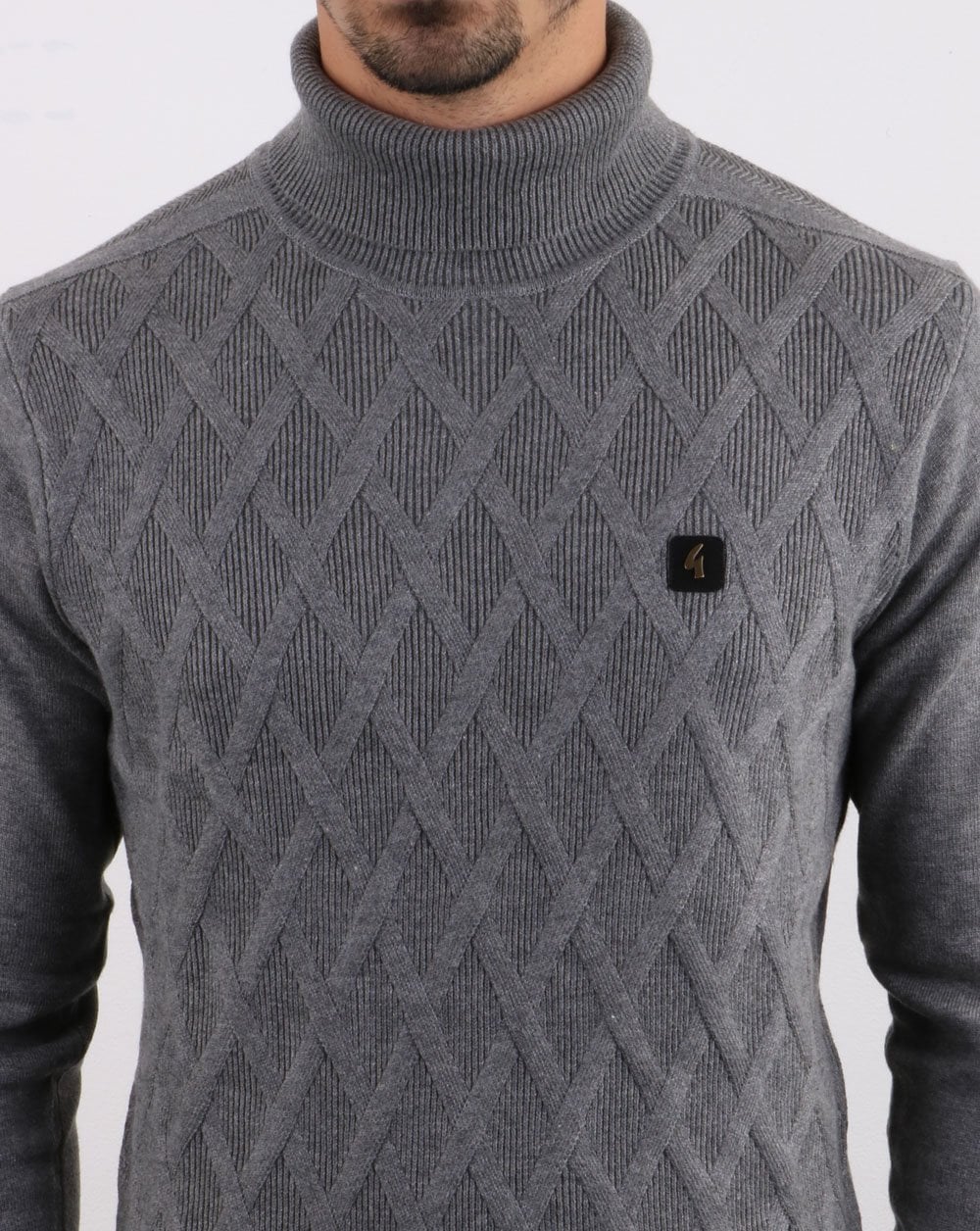 Gabicci Vintage Coaster Roll Neck Grey