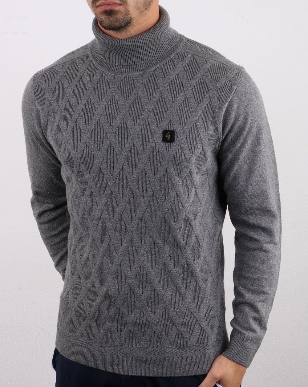 Gabicci Vintage Coaster Roll Neck Grey