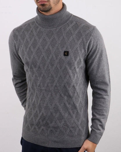 Gabicci Vintage Coaster Roll Neck Grey