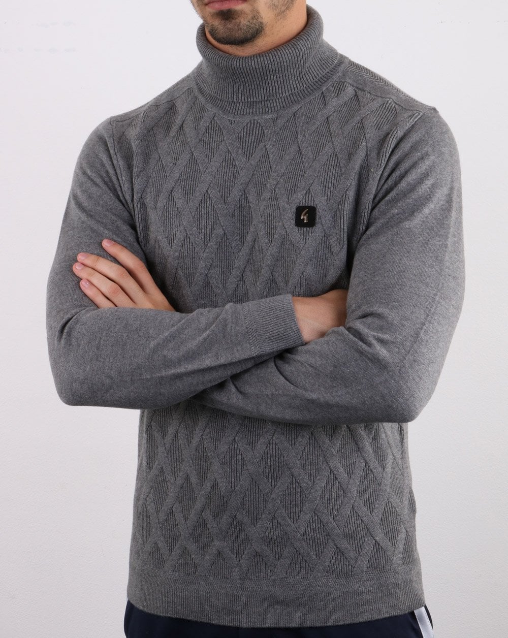 Gabicci Vintage Coaster Roll Neck Grey
