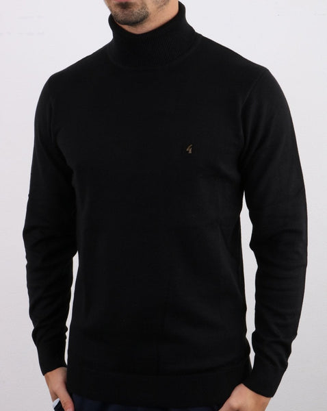 Gabicci Vintage Ricardo Roll Neck Black