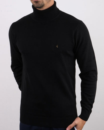Gabicci Vintage Ricardo Roll Neck Black