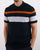 Ben Sherman Chest Stripe Knit Polo Dark Navy