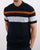 Ben Sherman Chest Stripe Knit Polo Dark Navy