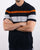 Ben Sherman Chest Stripe Knit Polo Dark Navy