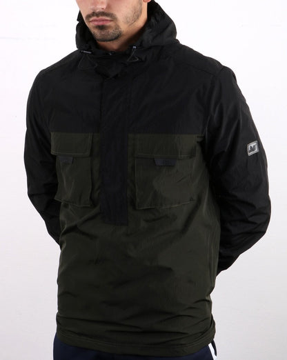 Peaceful Hooligan Jackson Overhead Jacket Black/Dark Green