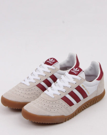 Adidas Indoor Super Trainers White/Burgundy