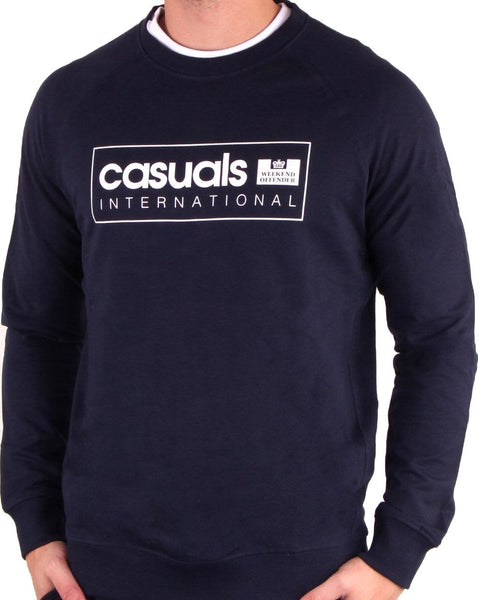 Weekend Offender Casual International Sweatshirt Navy