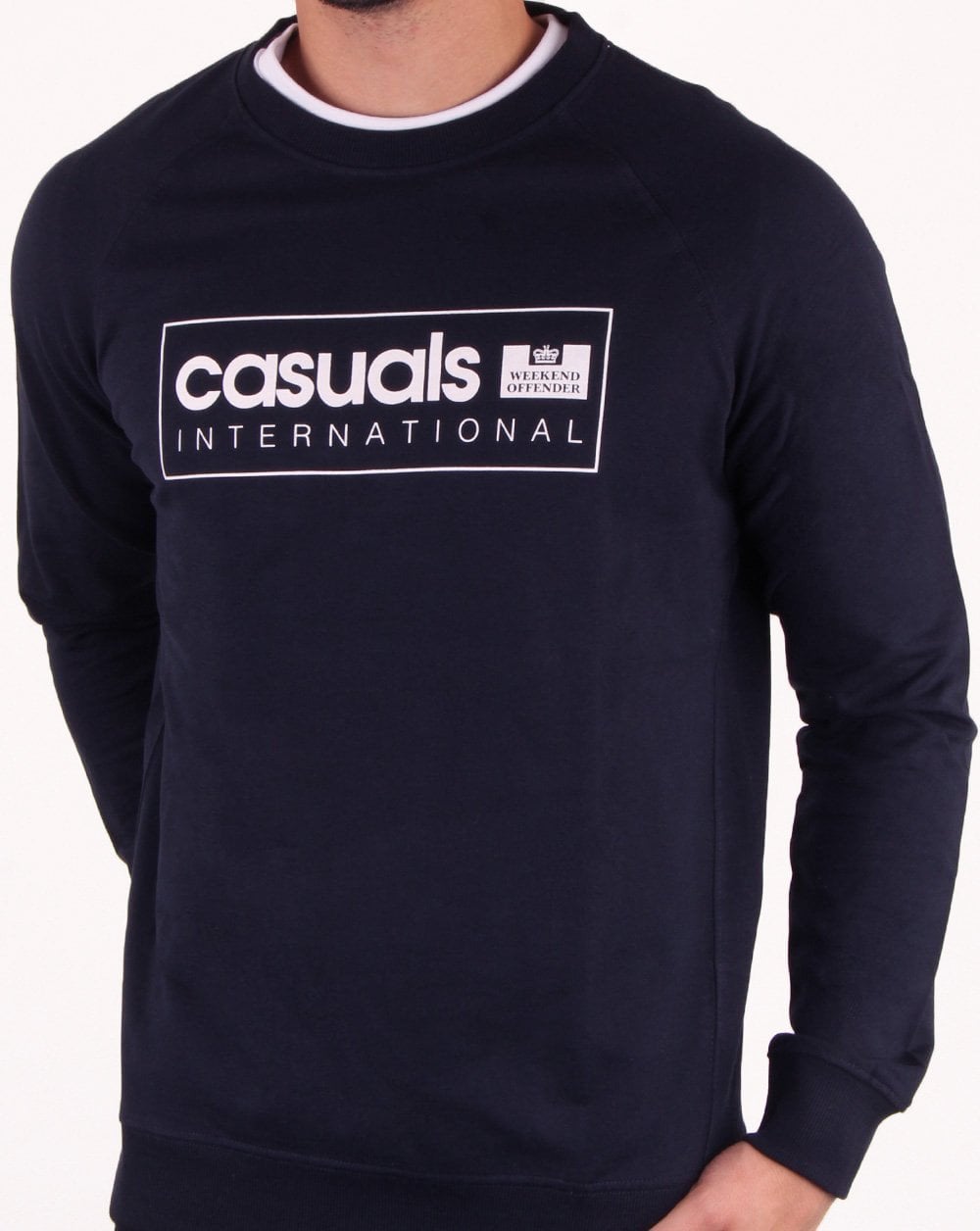Weekend Offender Casual International Sweatshirt Navy