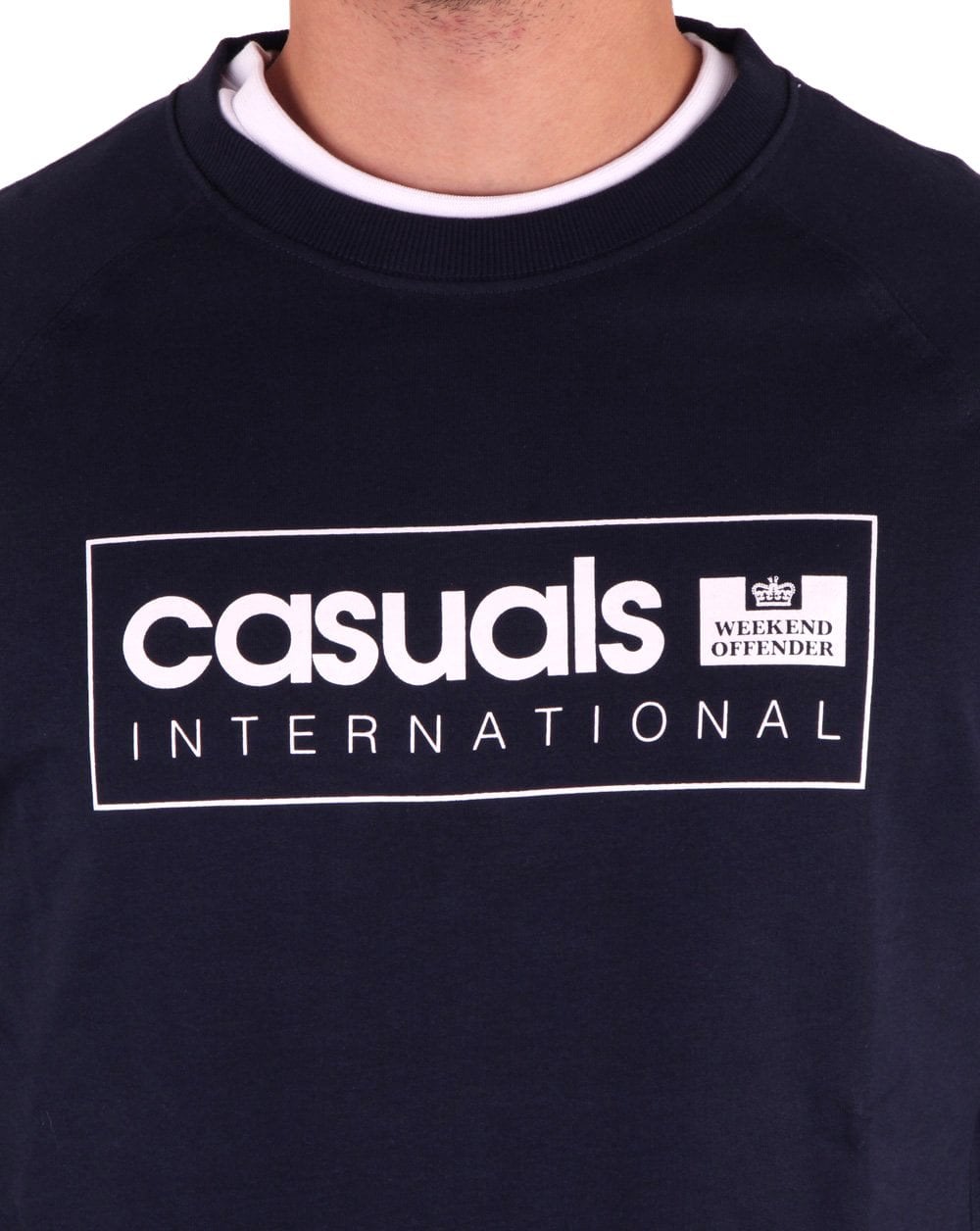 Weekend Offender Casual International Sweatshirt Navy