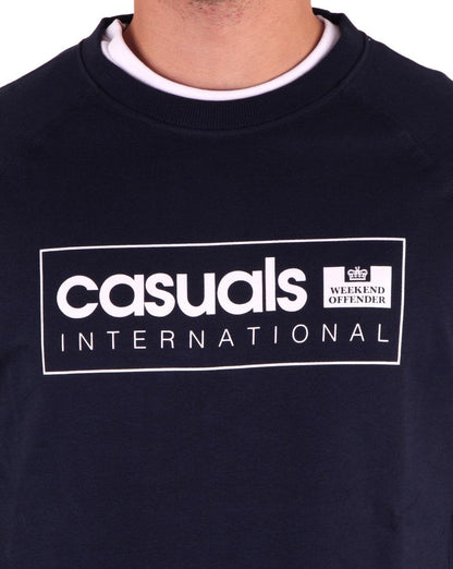 Weekend Offender Casual International Sweatshirt Navy