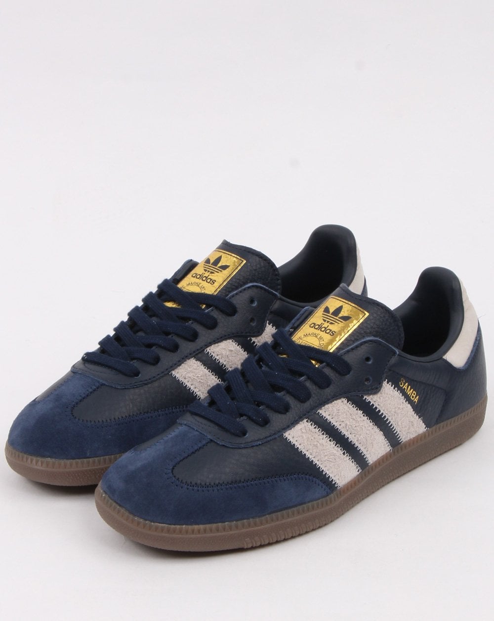 Adidas Samba Og Ft Trainers Navy/Grey