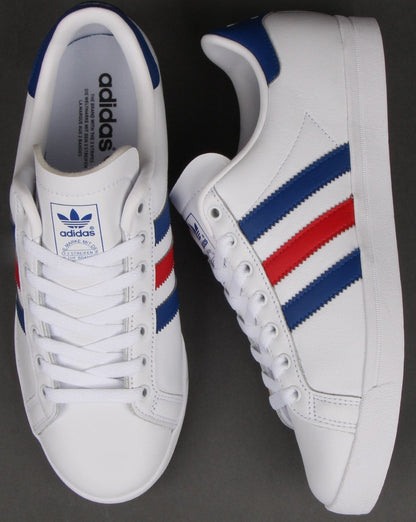Adidas Coast Star Trainers White/Royal/Red