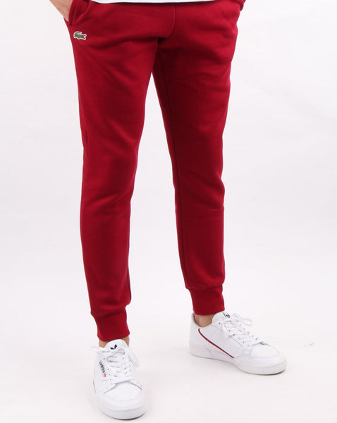 Lacoste Cuffed Slim Track Pants Bordeaux