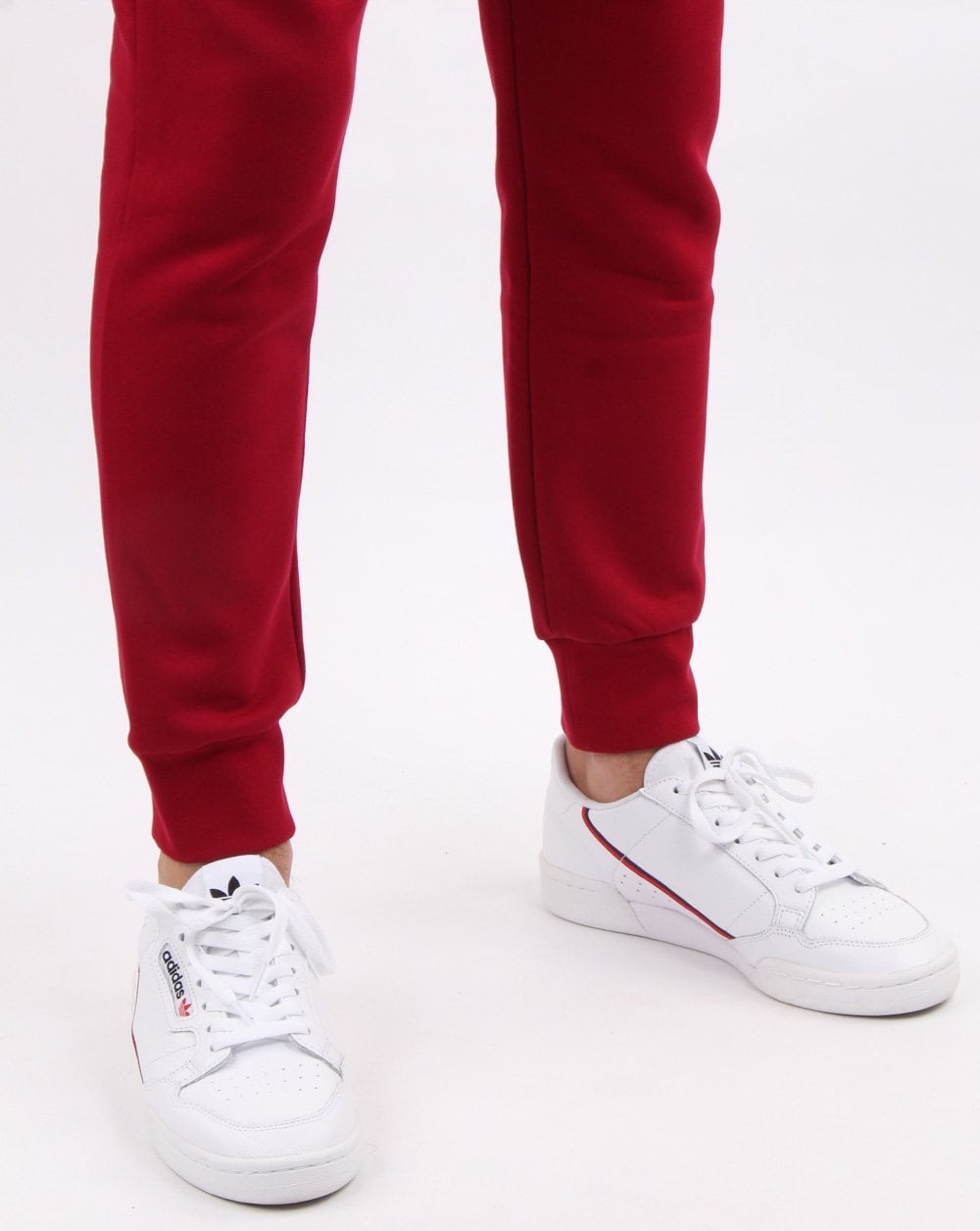 Lacoste Cuffed Slim Track Pants Bordeaux
