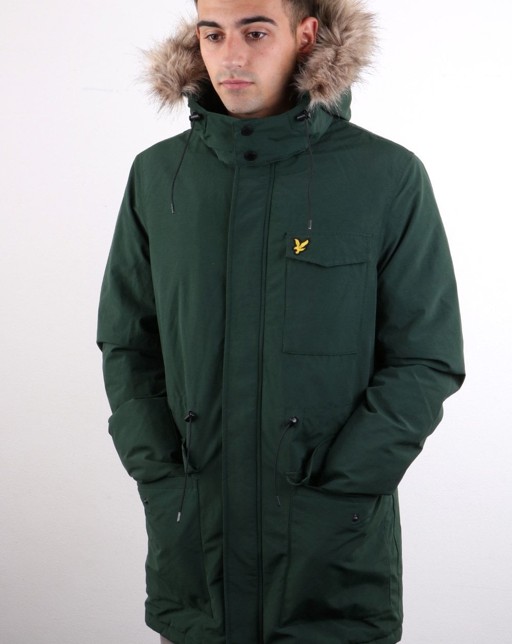 Lyle And Scott Winterweight Microfleece Lined Parka Jade