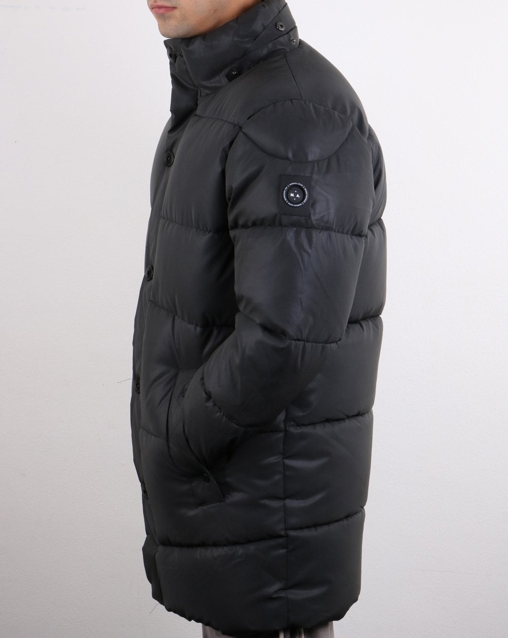 Marshall Artist Bubble Hooded Coat Black
