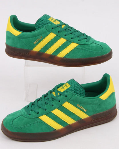 Adidas Gazelle Indoor Trainers Green/Yellow