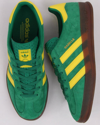 Adidas Gazelle Indoor Trainers Green/Yellow