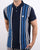Pretty Green Contrast Panel Polo Shirt Navy