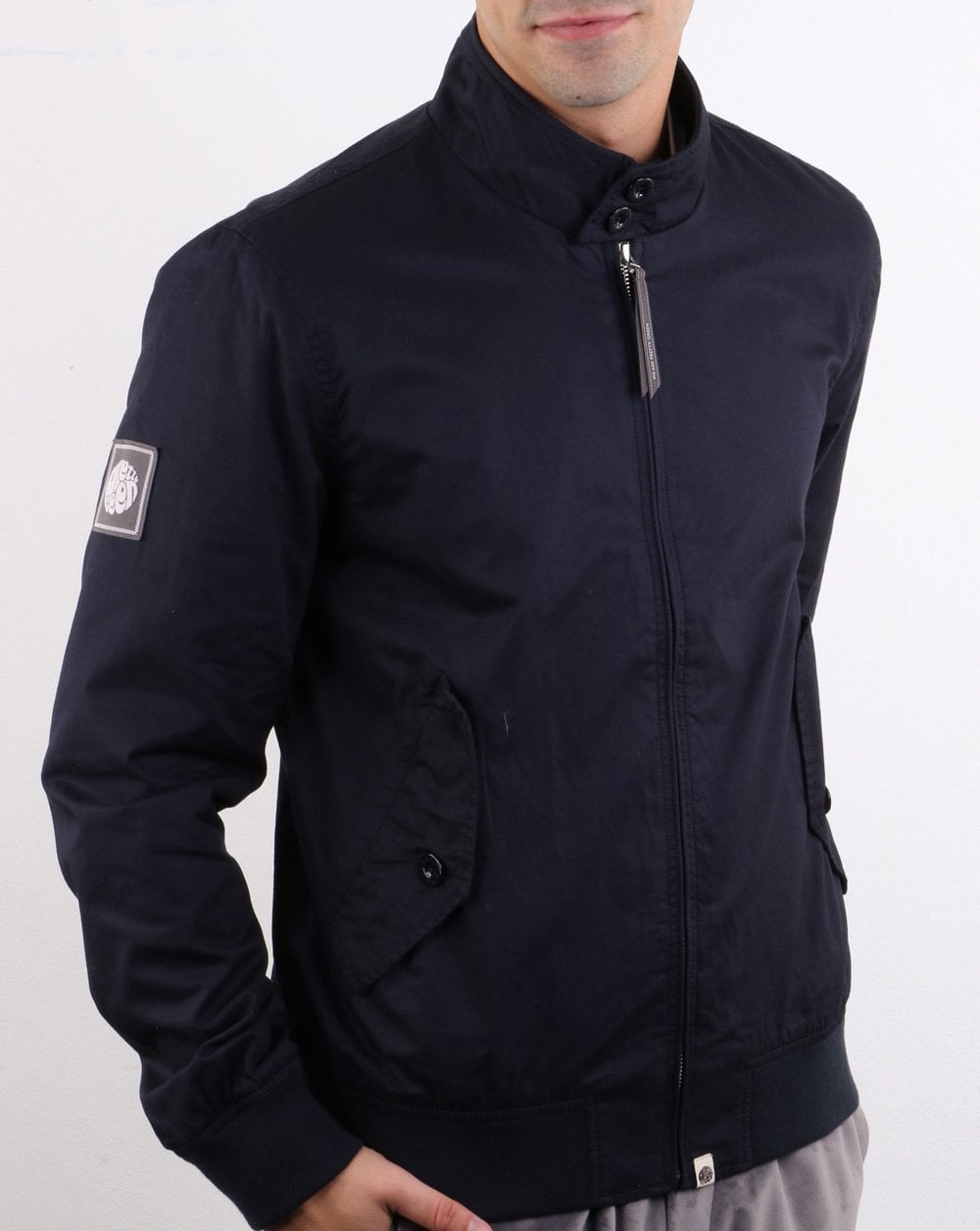 Pretty Green Derwent Harrington Jacket Navy