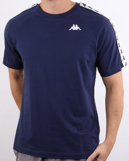 Kappa Coen Banda T-shirt Navy/White