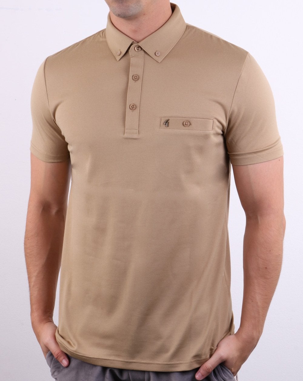 Gabicci Vintage Polo Shirt Oat