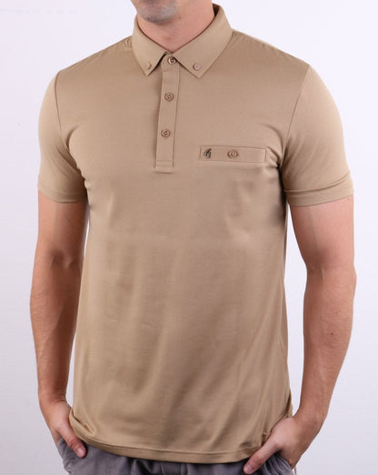 Gabicci Vintage Polo Shirt Oat