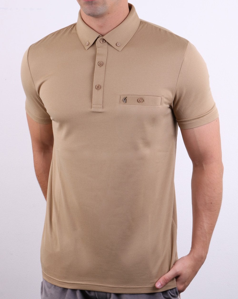 Gabicci Vintage Polo Shirt Oat