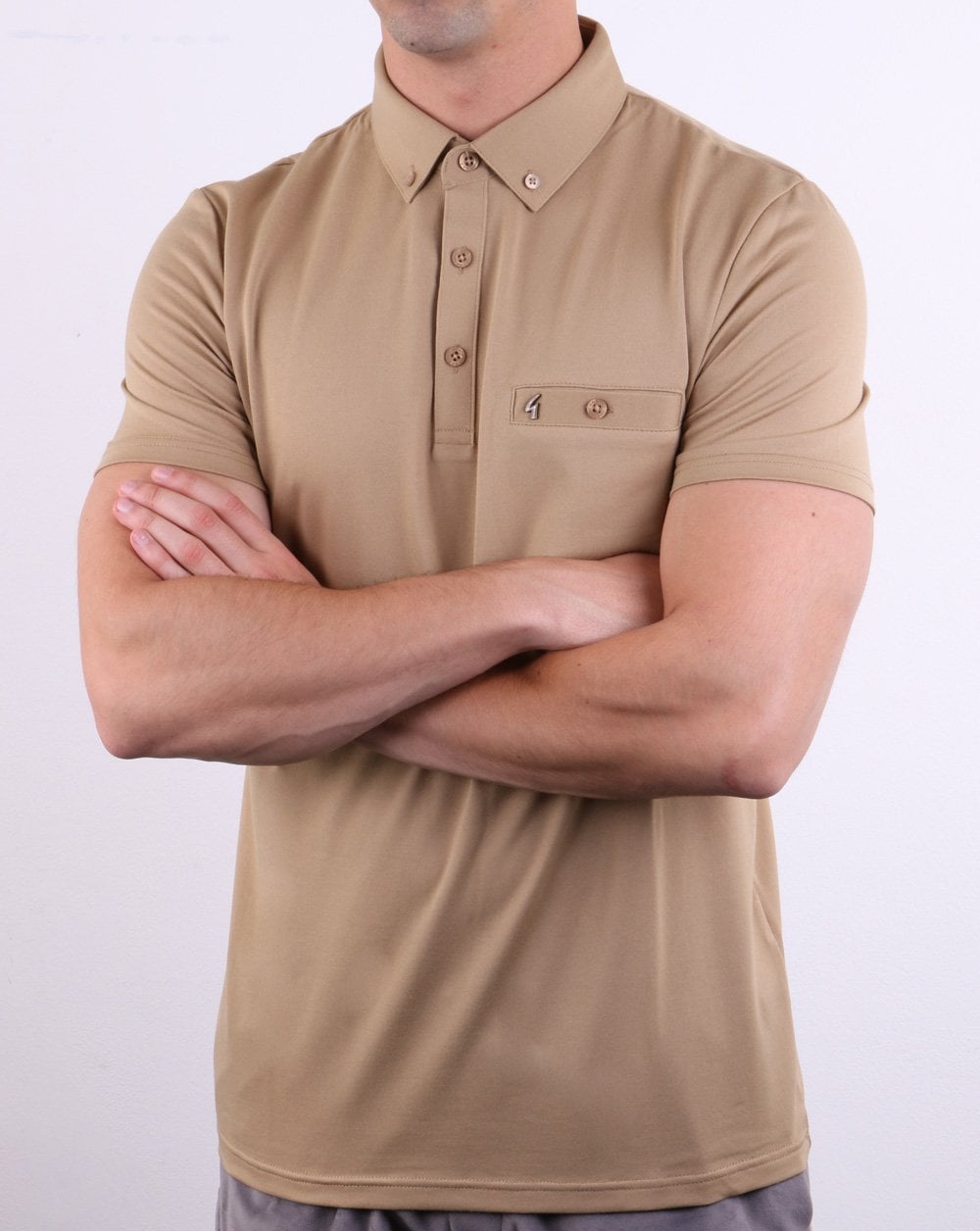 Gabicci Vintage Polo Shirt Oat