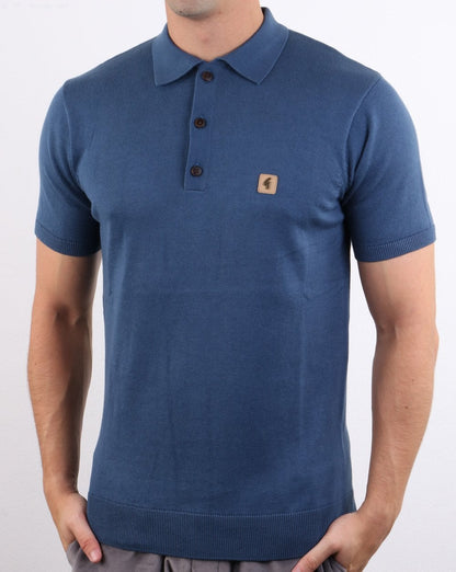 Gabicci Vintage Jackson Polo Storm Blue