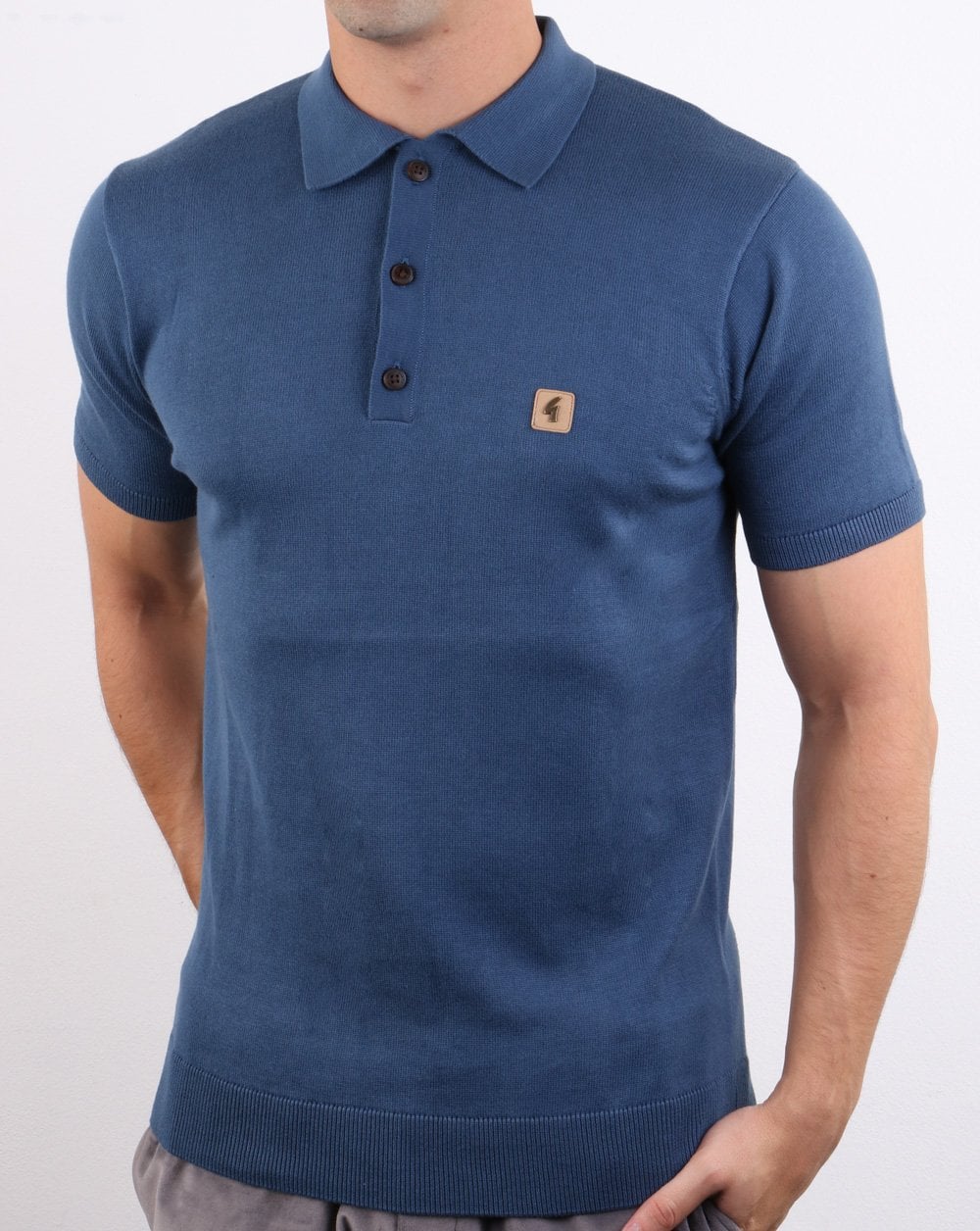 Gabicci Vintage Jackson Polo Storm Blue