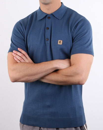 Gabicci Vintage Jackson Polo Storm Blue