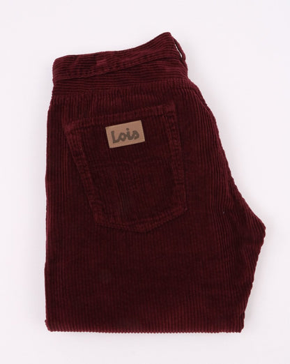 Lois Dallas Jumbo Straight Cords Burgundy