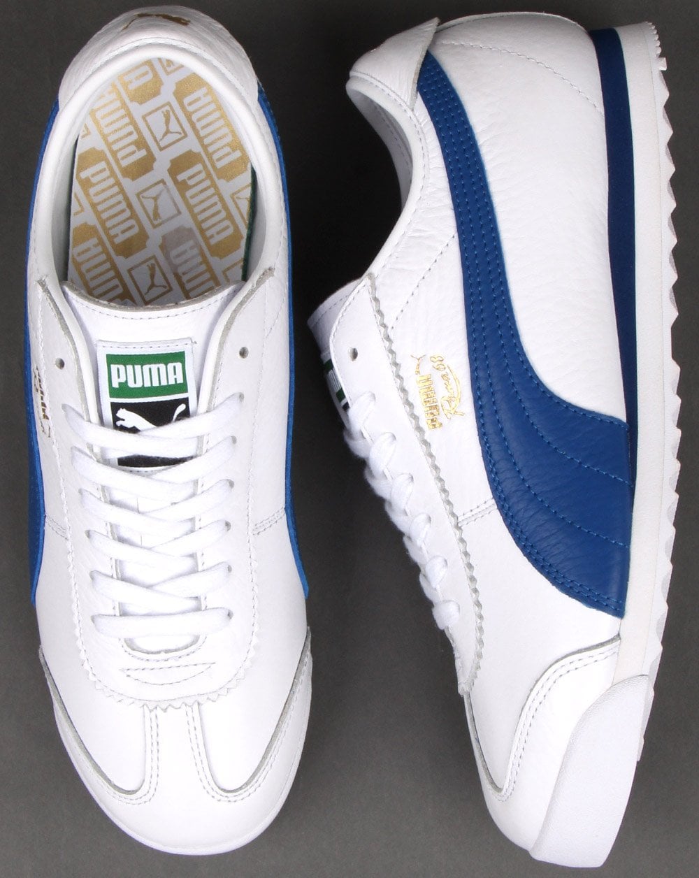 Puma Roma 68 Vintage Trainers White/Blue
