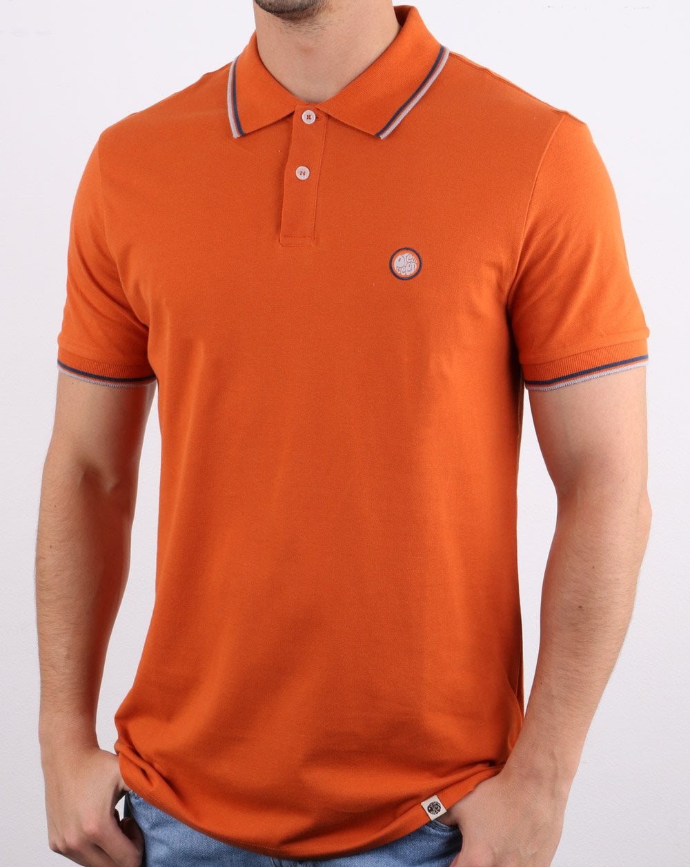 Pretty Green Barton Polo Shirt Burnt Orange