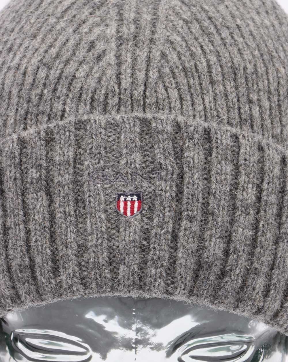 Gant Wool Lined Beanie Dark Grey